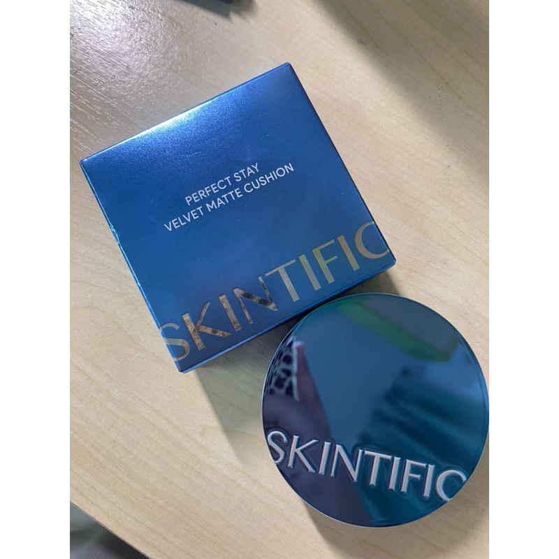 ส่งต่อ! SKINTIFIC Perfect Stay Velvet Matte Cushion [สีฟ้า] เบอร์03N