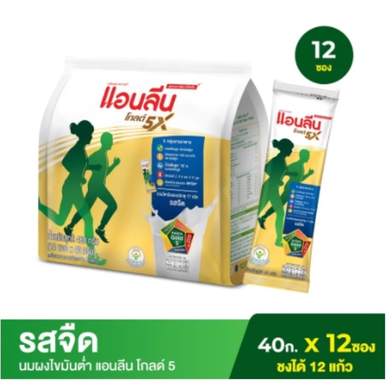 แอนลีนโกลด์ 5 นมผงผู้ใหญ่ 800g ไขมันต่ำ โปรตีนสูง thumbnail 4