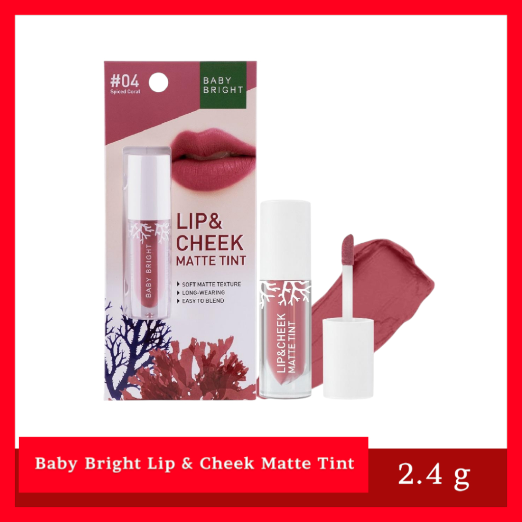 Baby Bright Lip & Cheek Matte Tint ลิปทิ้น เนื้อแมท ใช้ได้ทั้งปากและแก้ม EXP01/2026