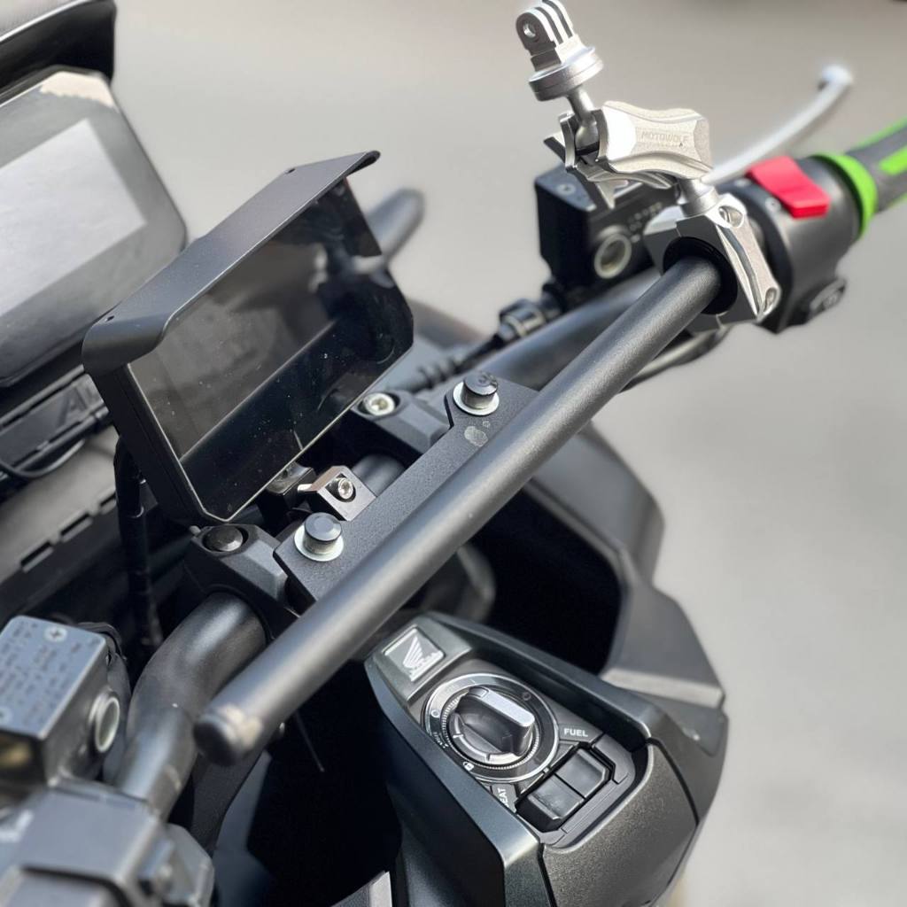 [KMO RACK BAR CUSTOM] บาร์เสริมติดตุ๊กตาแฮนด์สำหรับ ADV350 (ทุกปี)