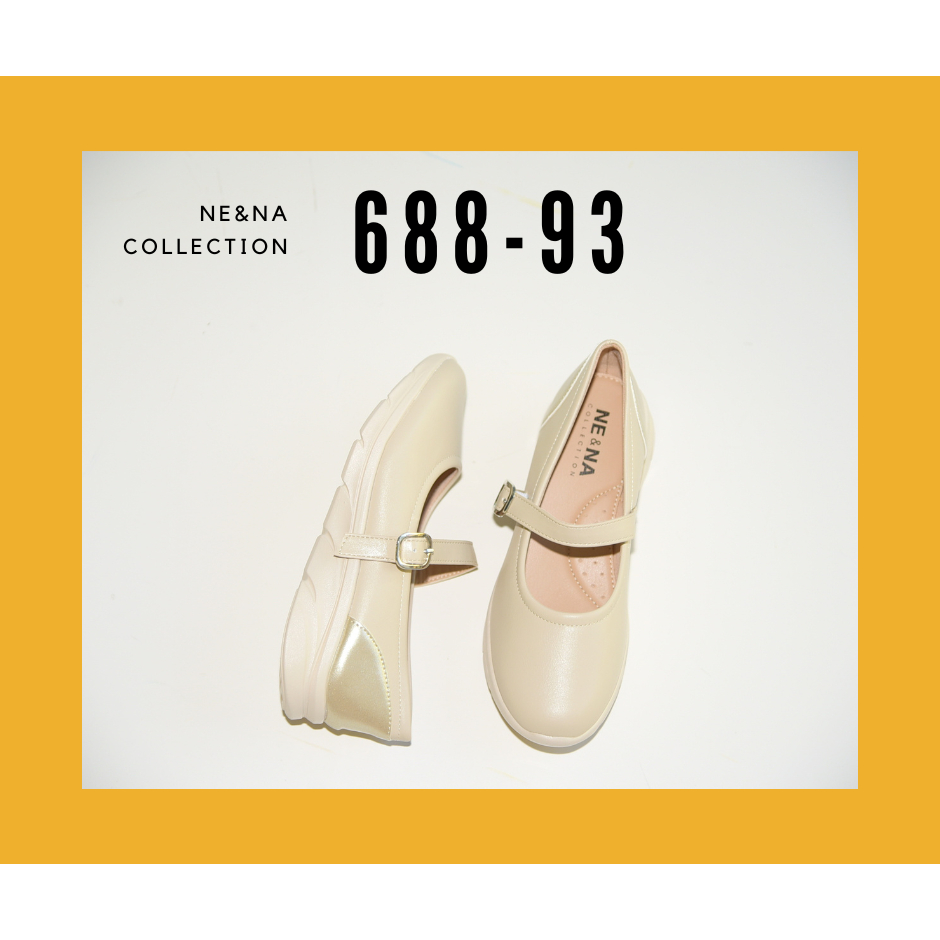 รองเท้าเเฟชั่นผู้หญิงเเบบคัชชูส้นเตี้ย No. 688-93 NE&NA Collection Shoes