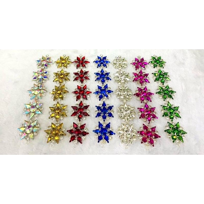 เพชรเส้นลูกปัดคริสตัล พลอยกระจก1เส้นสําหรับตกแต่งงานฝีมืองาน Diy
