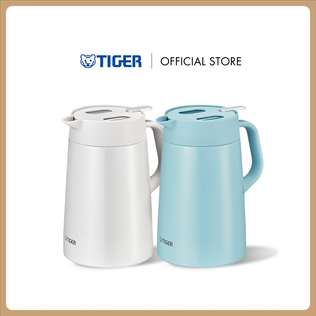 TIGER เหยือกน้ำสแตนเลสสุญญากาศพร้อมหูจับ 1.2 ลิตร (รุ่น PWO-A120)