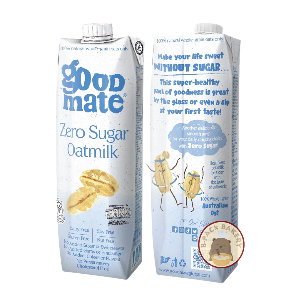 (0% 1กล่อง)(ส่งด่วน)(ส่งเย็น) กู๊ดเมท นมโอ๊ต สูตรซีโร่ชูการ์  Goodmate Zero Sugar Oat Milk