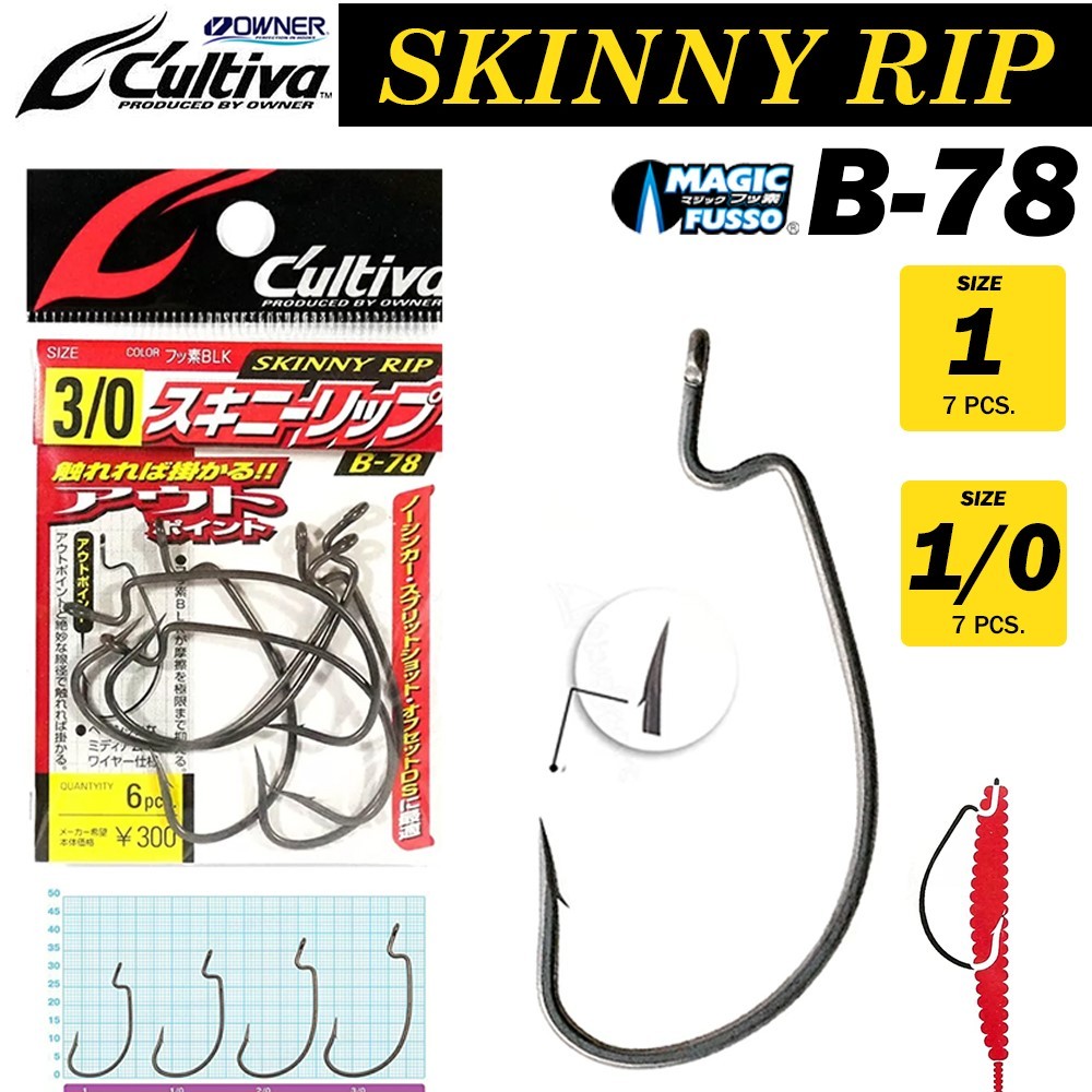เบ็ด OWNER CULTIVA SKINNY RIP B-78
