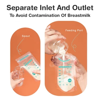 Preferred ถุงเก็บน้ำนมแม่ ถุงจัดเรียง 10/30/100PCS BPA Free ถุงเก็บน้ำนมแม่ยกลัง 150ml MSB05