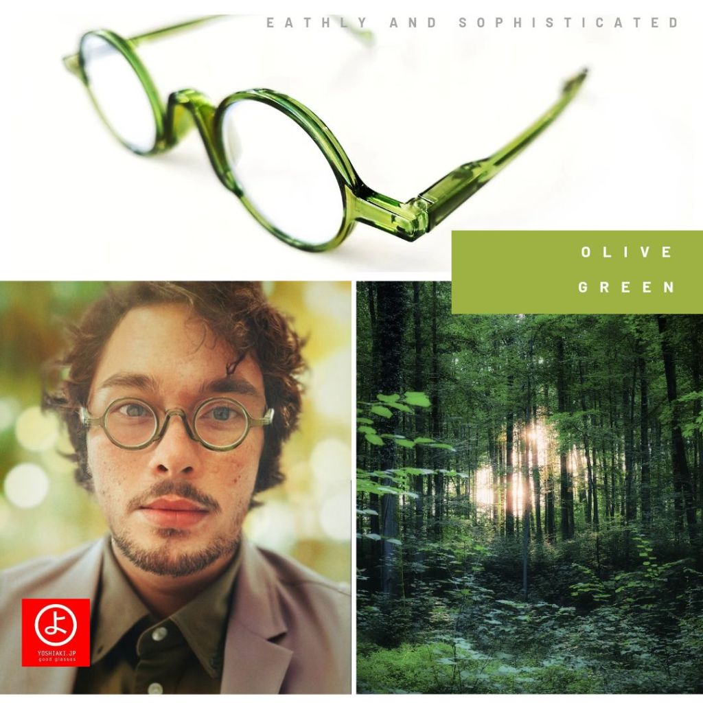 YOSHIAKI: Olive Green สีเขียว แว่นกันบลูไลท์ของแท้ โปรดระวังของปลอมเลียนแบบกันแสงไม่ได้