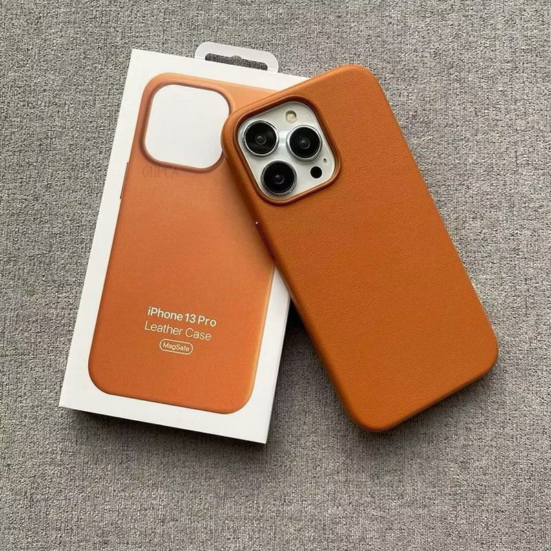 M25หนังแท้ เคสกันกระแทก Leather วางชาร์จได้ MS CASE FOR IPHONE 12 13 14 15 PRO MAX PLUS i16 16pro 16promax - รูปที่ 2