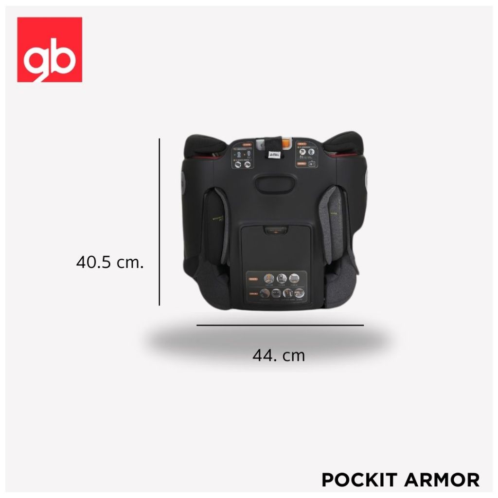 GB คาร์ซีทพกพาพับได้ รุ่น POCKIT ARMOR รูปที่ 4