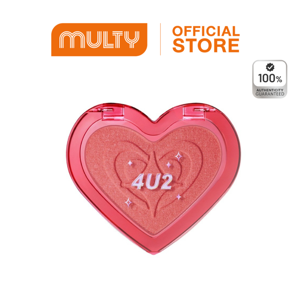 4U2 Heart Blush 3.4 g. บลัชรูปหัวใจ