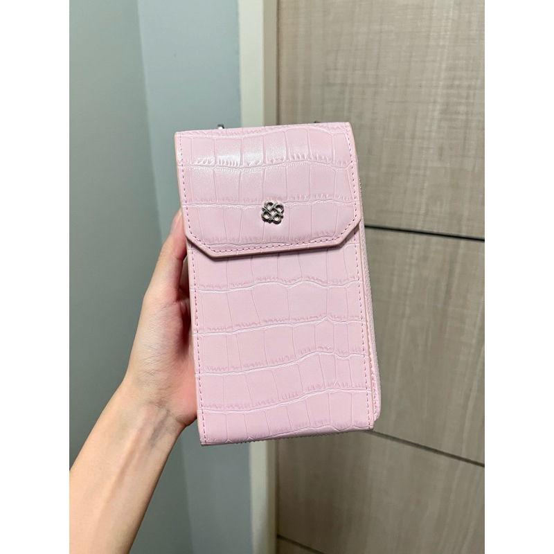 กระเป๋าใส่สตางค์ ใส่มือถือ Perota Stand Bag สีชมพู