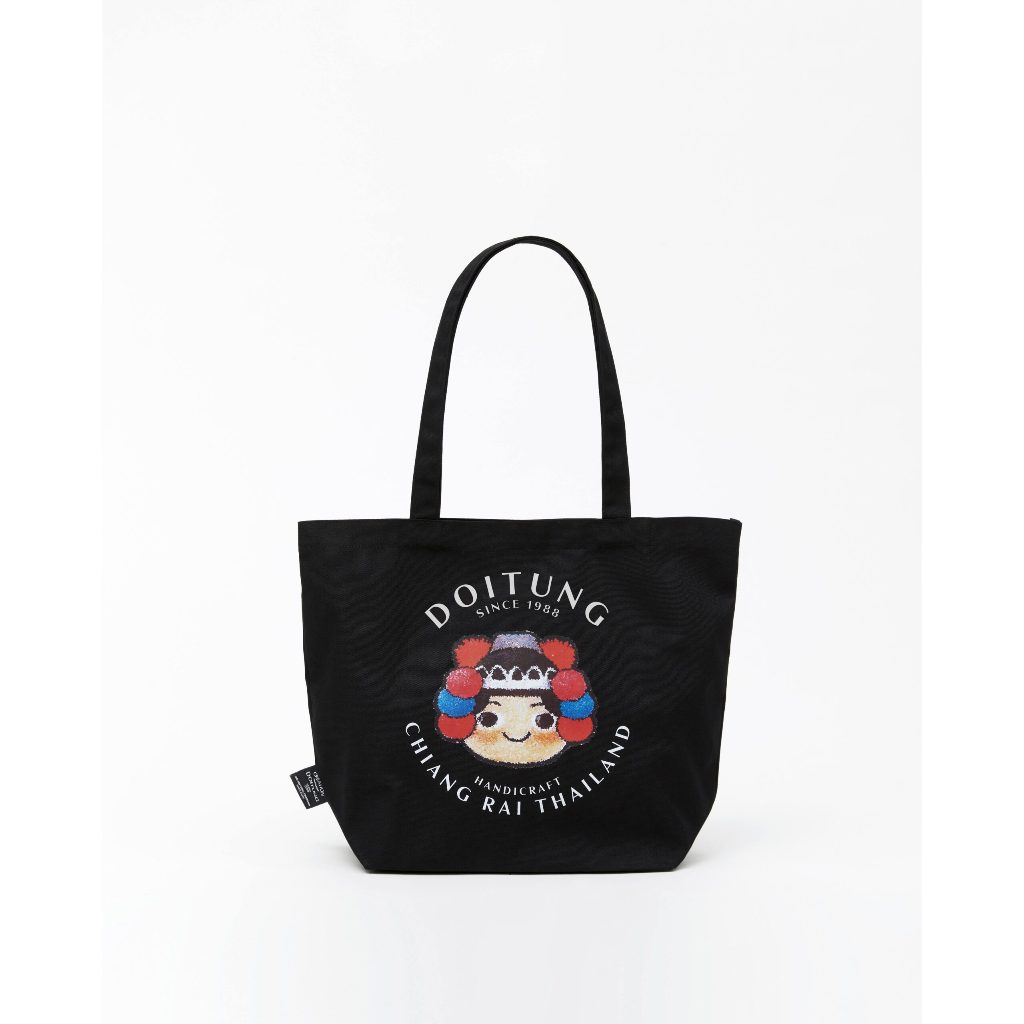 DoiTung กระเป๋าผ้า Doitung Ahka Black L
