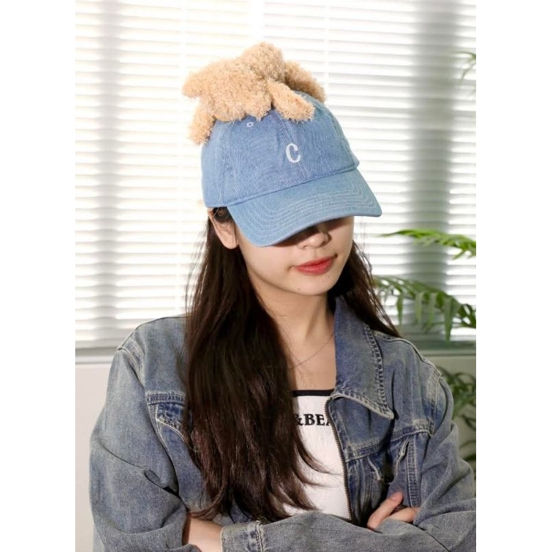 GUOO BEAR หมวกหมีเกาะ สายปรับระดับได้