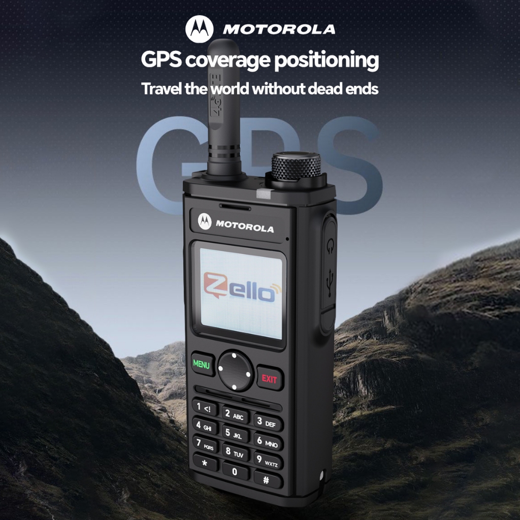 5000KM Motorola Zello T92 สามารถโทร เชื่อมต่อ WiFi และใส่ซิมการ์ด ตำแหน่ง GPS Bluetooth