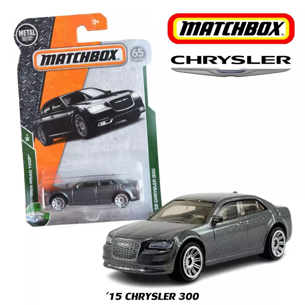 แมทช์บ็อกซ์ - โมเดลถเหล็ก CHRYSLER 300 ลิขสิทธิ์แท้ matchbox สเกล1/64 รถของเล่น ของสะสม MB4B3