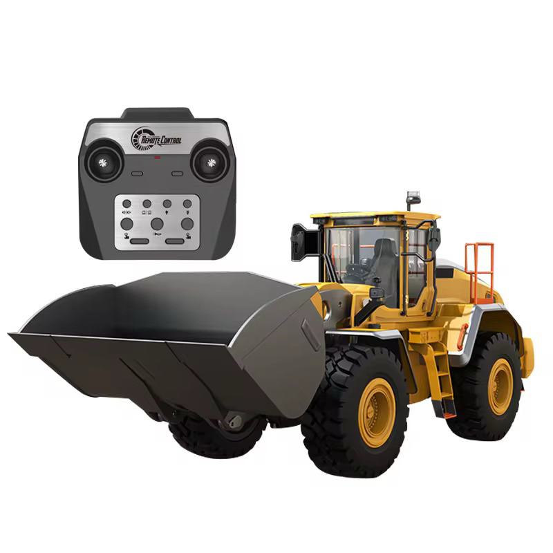 รถเกรดVOLVO E592-003 สเกล1:16 ตัวตักเหล็กระบบไฟฟ้า มีเสียงและมีไฟแบตเตอรี่ชาร์จรายละเอียดสมจริงอุปกรณ์พร้อมเล่น