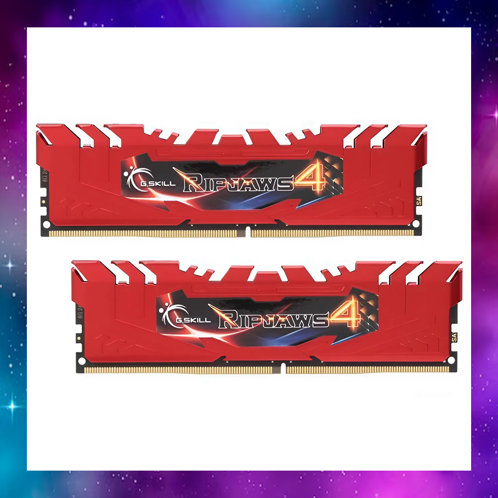 16GB (8GBx2) DDR4 BUS2400 RAM PC (แรมพีซี) G.SKILL RIPJAWS 4 ใช้งานปกติ