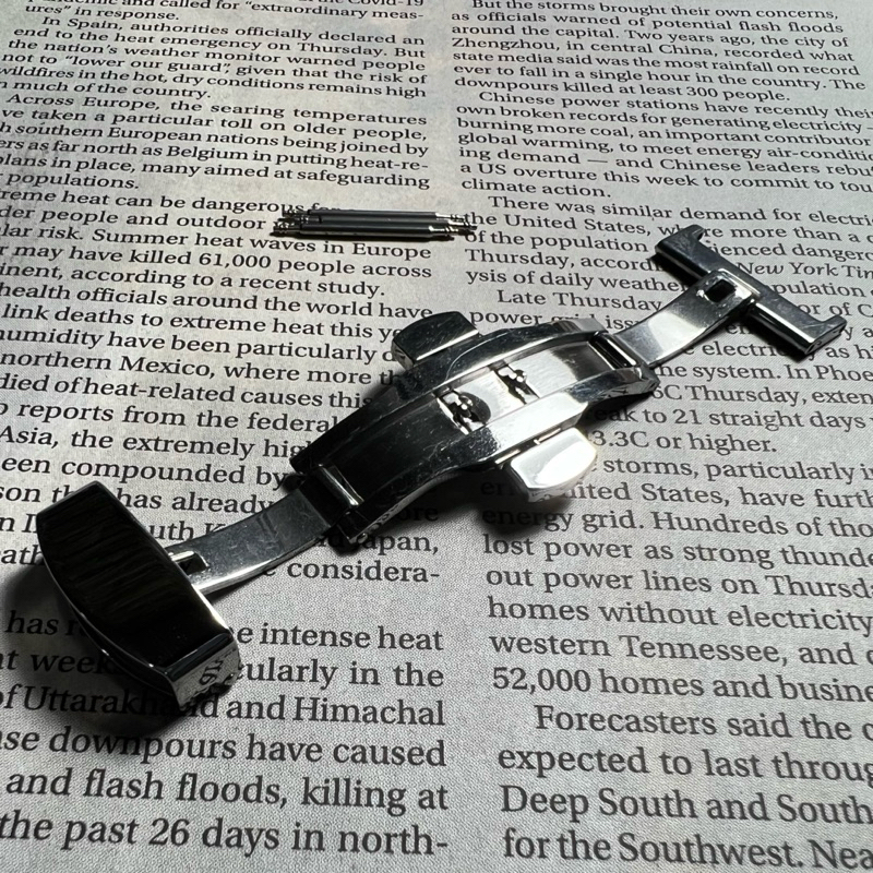 บัคเคิลนาฬิกาแบบบานพับ (Butterfly Buckle Deployment Clasp)