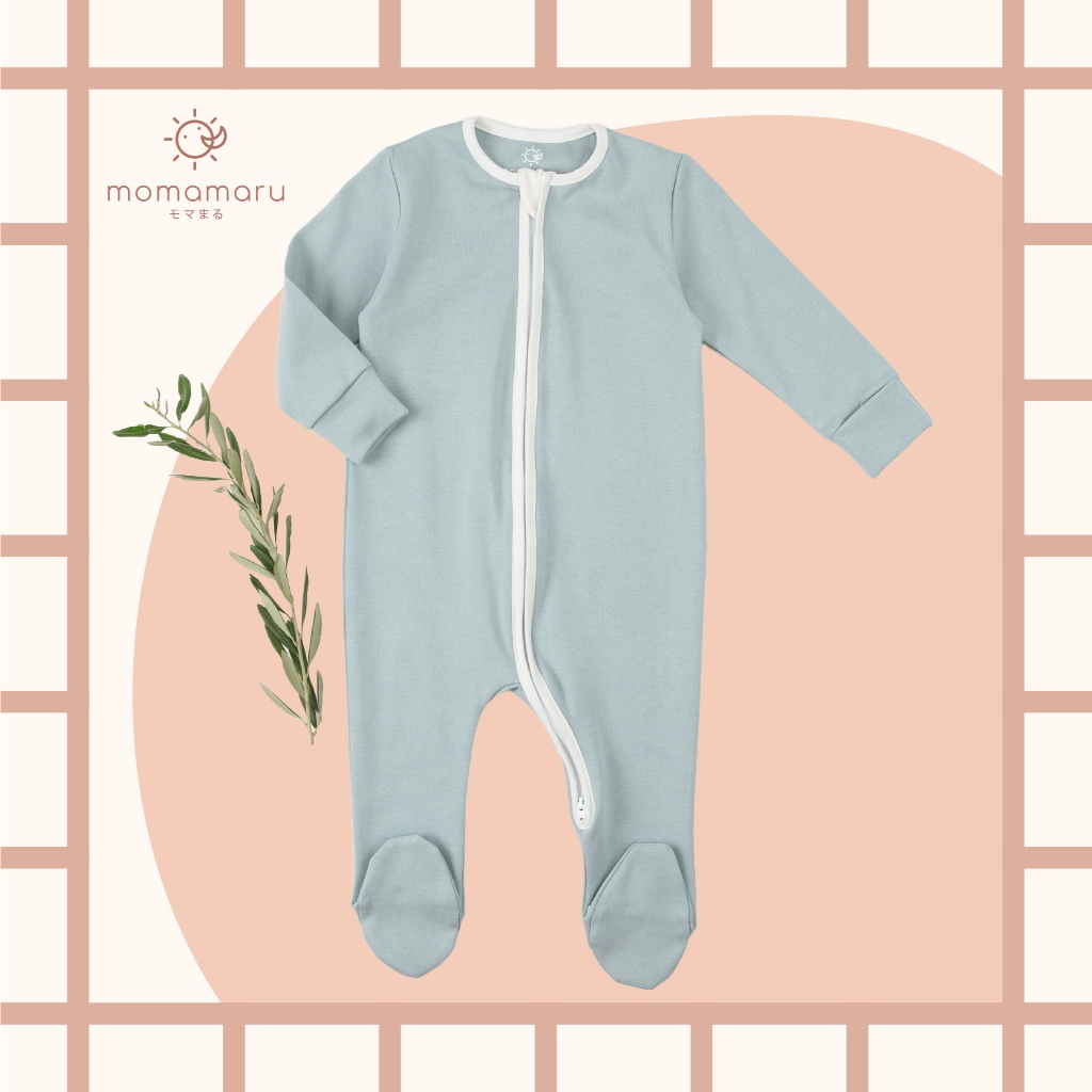 Momamaru ชุดนอนเด็กอ่อนพร้อมถุงมือถุงเท้า Classic Baby Soft Sleepsuit (Hand and Foot)