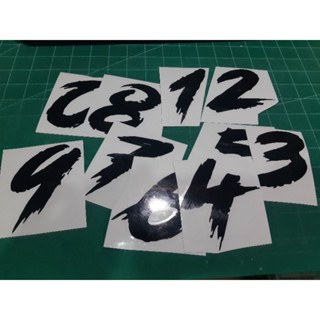 สติ๊กเกอร์ แต่งรถ ตัวเลขไม่สะท้อนแสง  เลข 0-9 แจ้งได้ ครับ ง…