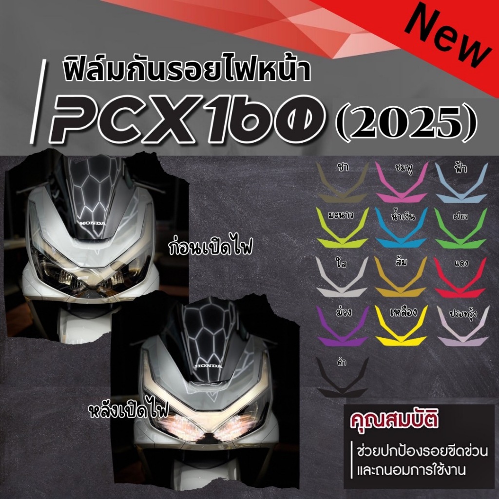 ฟิล์มไฟหน้า Pcx160 (2025)