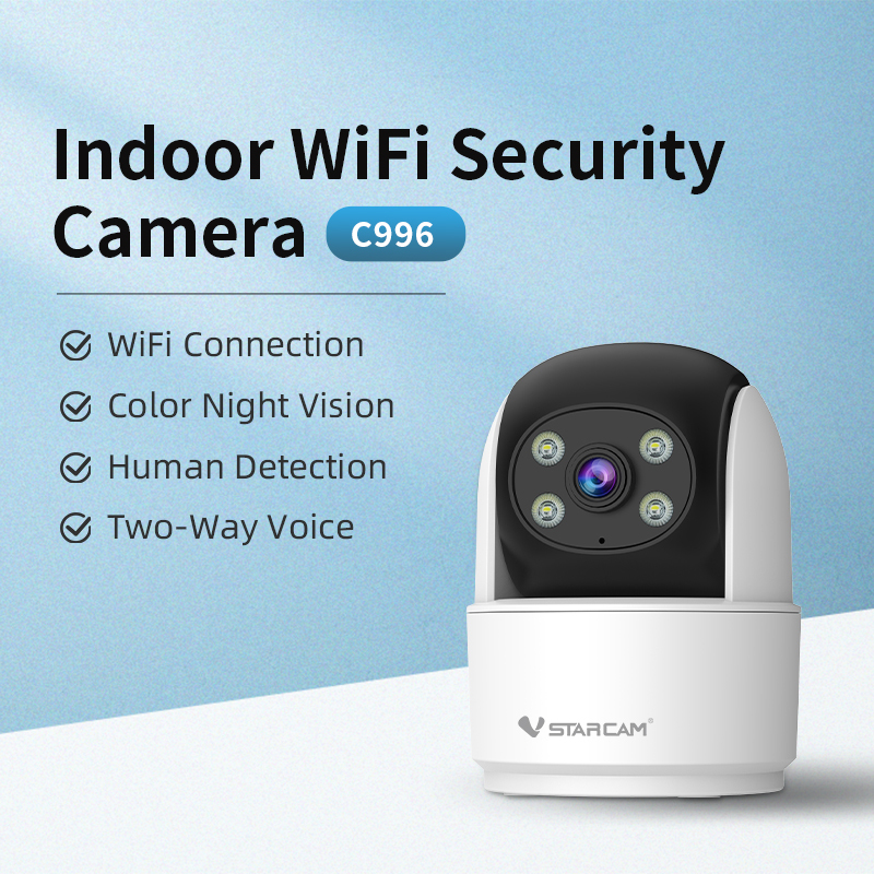 Vstarcam กล้องวงจรปิดไร้สาย Wifi Camera รุ่น C7824WIP C996 2MP C994(5MP) ความละเอียด 1MP ประกัน