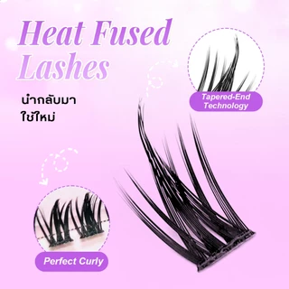ส่งตรงจากไทย 💖 ขนตาปลอม CHICLASHES ✨ขนตาช่อ 48ช่อ สายฝอ C / D-Curl 2แบบ ยาว 10-13 มม. หนา 0.07 มม.