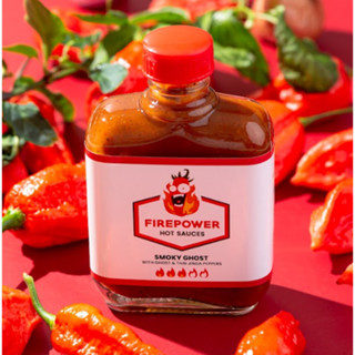 3 x Smoky Ghost - Firepower Hot Sauce - Hot - 85ml ซอสพริกไฟ…