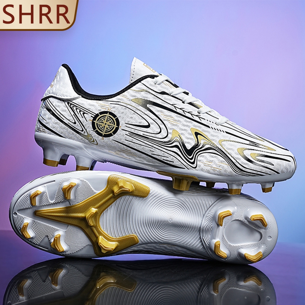 【IN STOCK】FG รองเท้าสตั๊ด รองเท้าฟุตบอลคุณภาพสูงสำหรับผู้ชาย/ผู้หญิง รองเท้าฟุตซอล