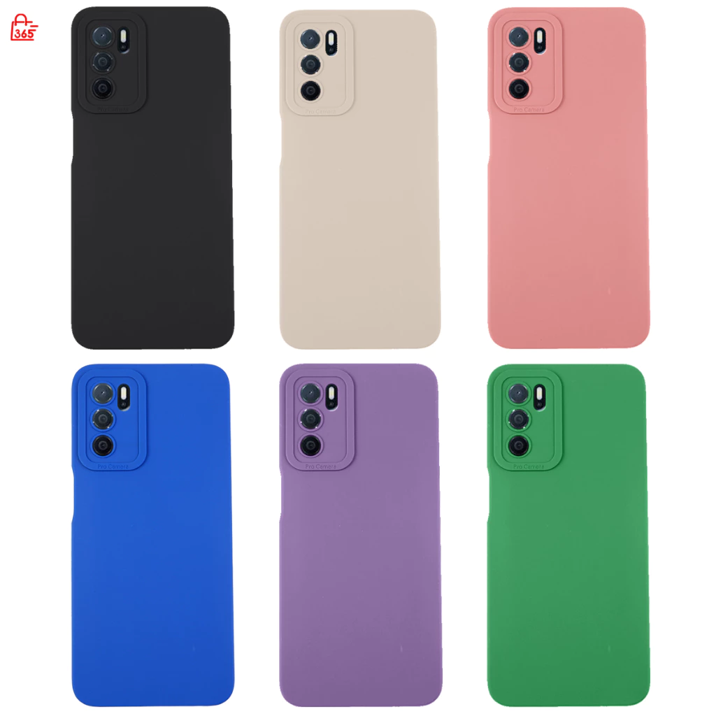 เคส สำหรับ OPPO A16 CPH2269 เคสซิลิโคนนิ่ม กันกล้อง TPU สีพื้น
