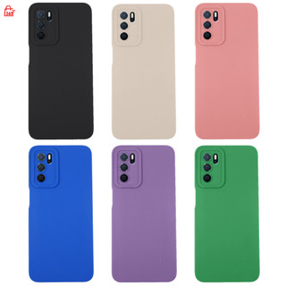 เคส สำหรับ OPPO A16 CPH2269 เคสซิลิโคนนิ่ม กันกล้อง TPU สีพื้น