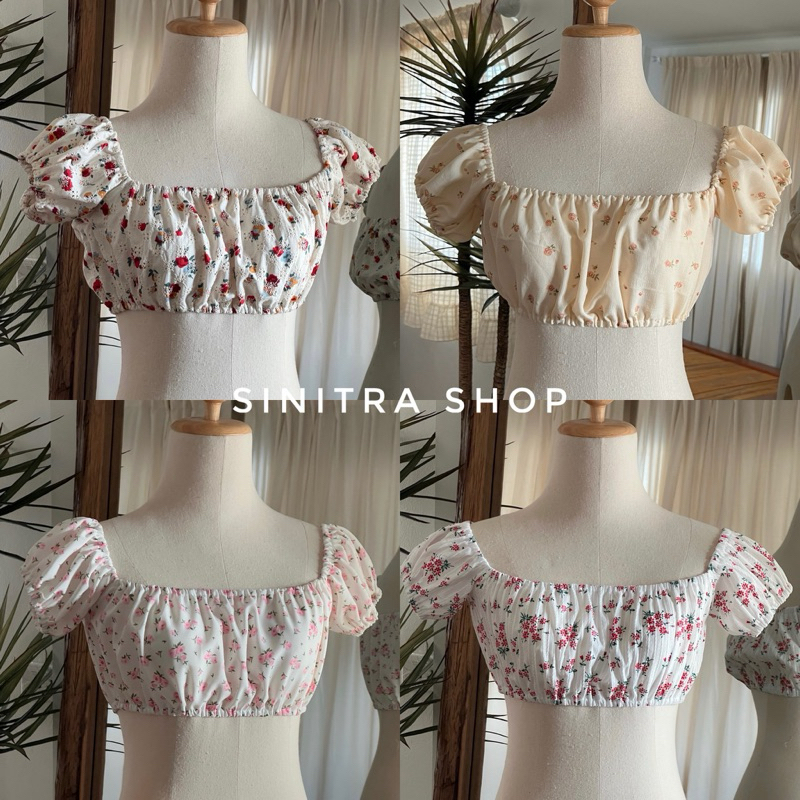 Venice Crop เสื้อครอปเปิดไหล่ตัวจิ๊ว Sinitra Shop