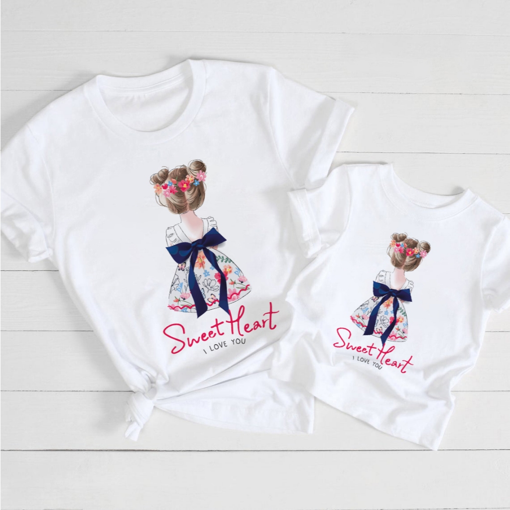 เสื้อยืด ลายผู้หญิงน่ารัก นุ่ม ใส่สบาย ส่งจากไทย