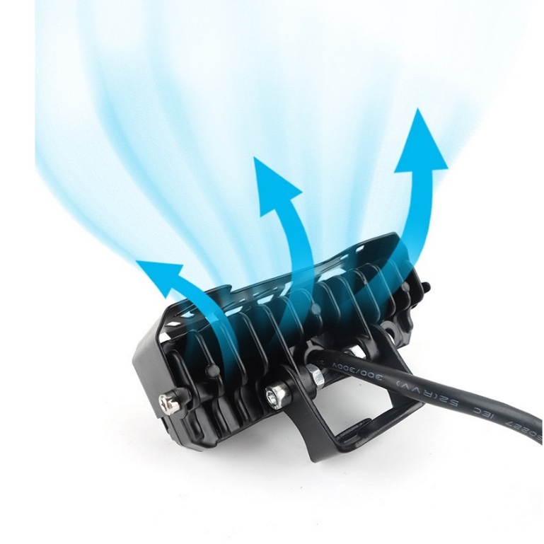 (1ชิ้น) ไฟสปอร์ตไลท์ NEW 6-8-10LED F.S WORK LIGHT (ขาว+เหลือง) รถยนต์ /มอเตอร์ไซค์ 9V-60V - รูปที่ 7