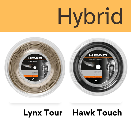 เอ็นเทนนิสไฮบริด Head Lynx Tour / Hawk Touch (ตัดแบ่ง)