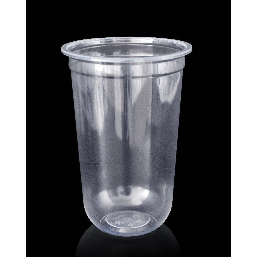 แก้วพลาสติกใส ทรงแคปซูล ตราโฮมคัพ ฝาปิด95 ขนาด22ออนซ์ ยกลัง1000ใบ(50ใบ x 20แถว) **HC-Q22**