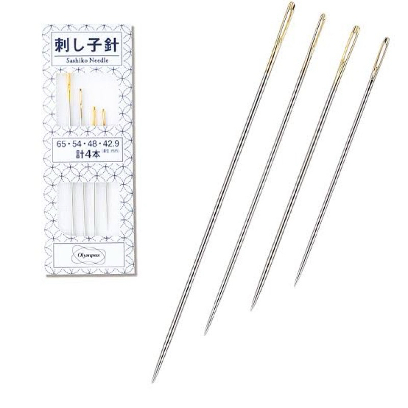 Olympus เข็มก้นทอง Sashiko needle ญี่ปุ่นแท้