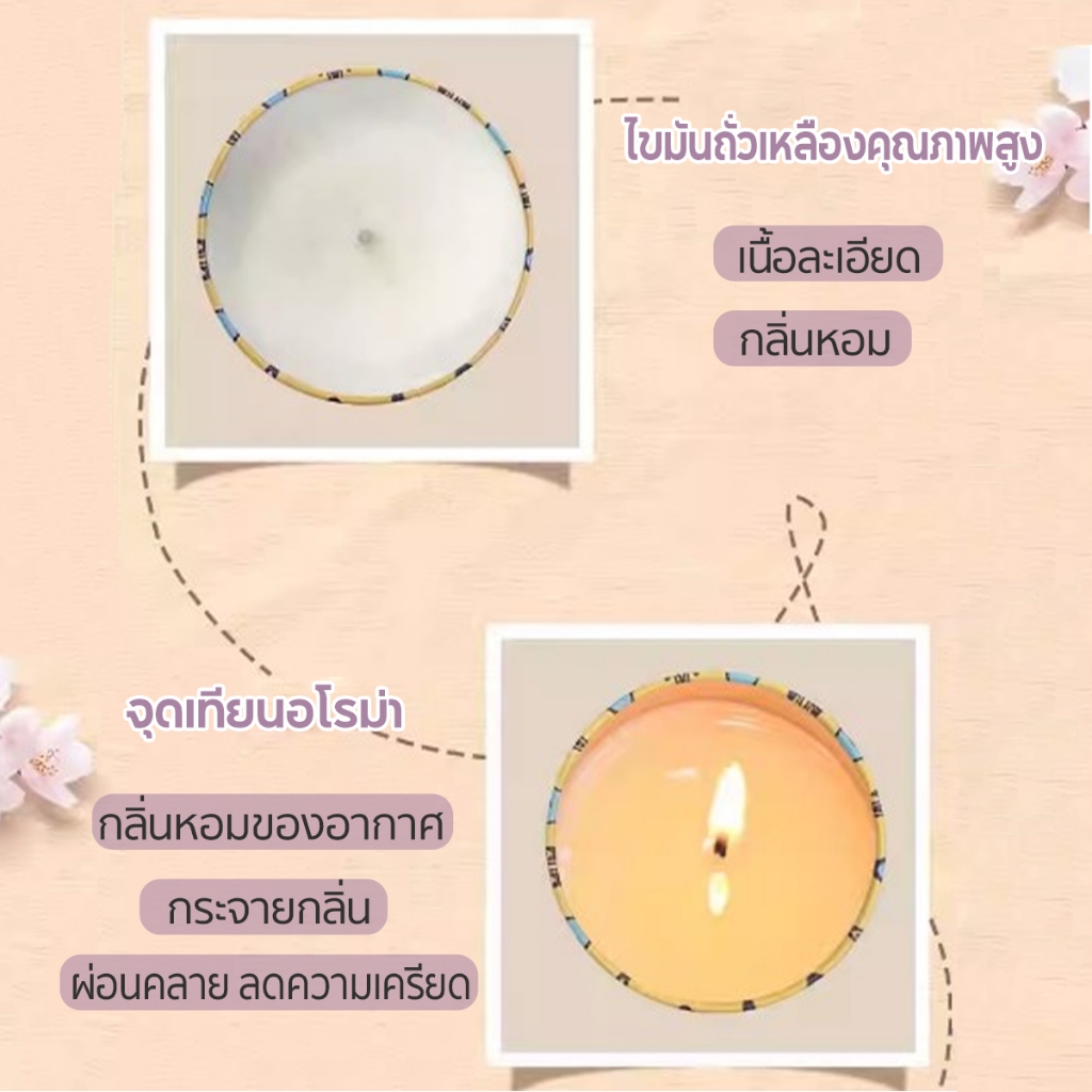 𝓫𝓪𝓫𝓲𝓮𝓶𝓲𝓵𝓭𝔂🕯 เทียนหอมสปา เทียนหอม Box Set 4ชิ้น เทียนหอมอโรม่า ตลับอโรม่า บรรยากาศ ขนาด 𝟏30𝐠 ของขวัญ ของฝาก รูปที่ 5