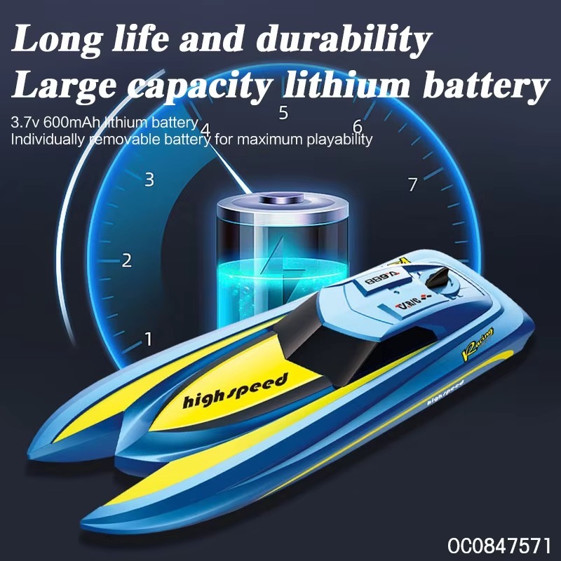 เรือบังคับ Remote Control Speedboat 2.4GHz รีโมทคอนโทรล Brushed 8km/h TX688