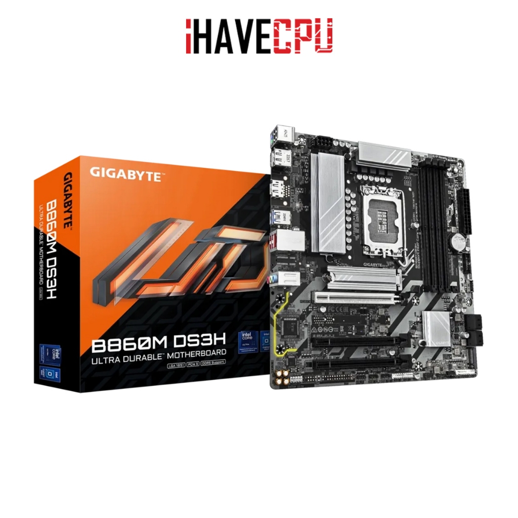 iHAVECPU MAINBOARD (เมนบอร์ด)(1851) GIGABYTE B860M DS3H (REV.1.0)