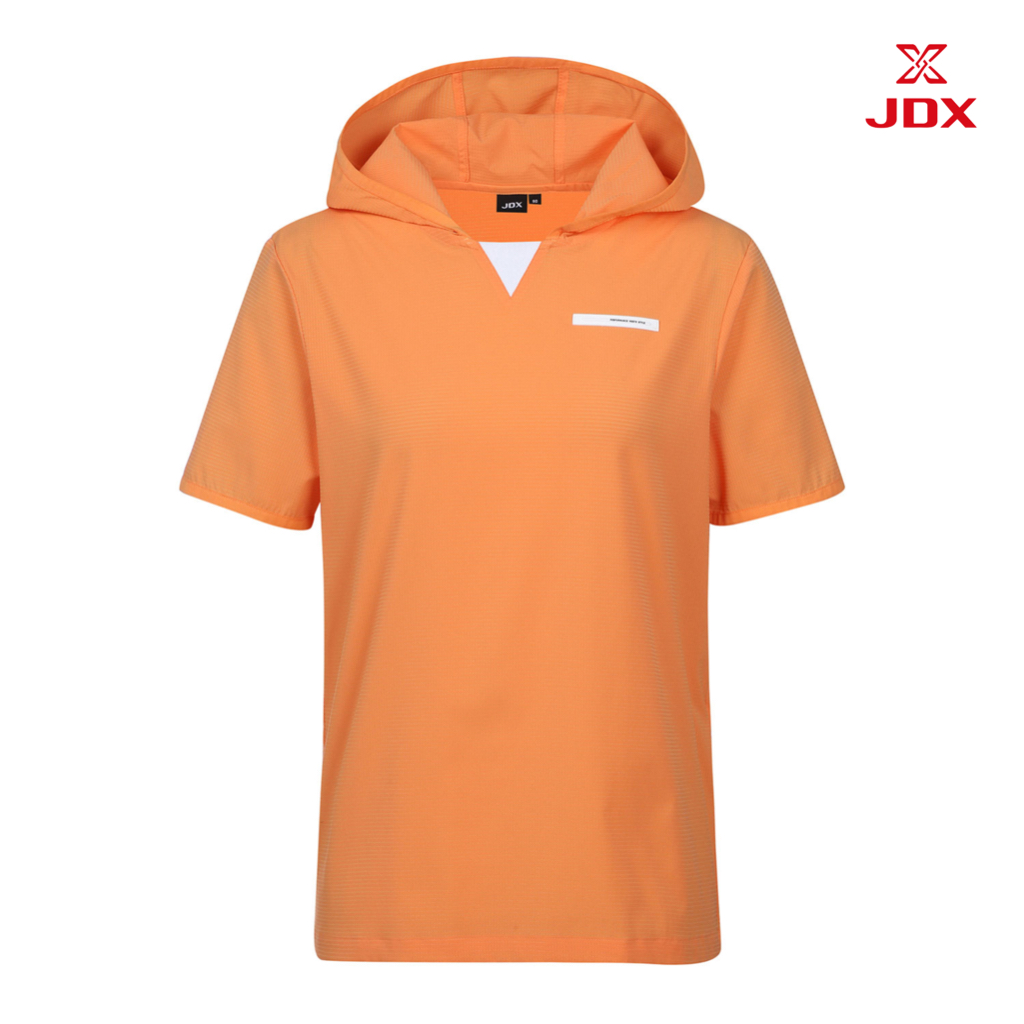 JDX Golf เสื้อกอล์ฟผู้หญิงแขนสั้นมีฮู้ด