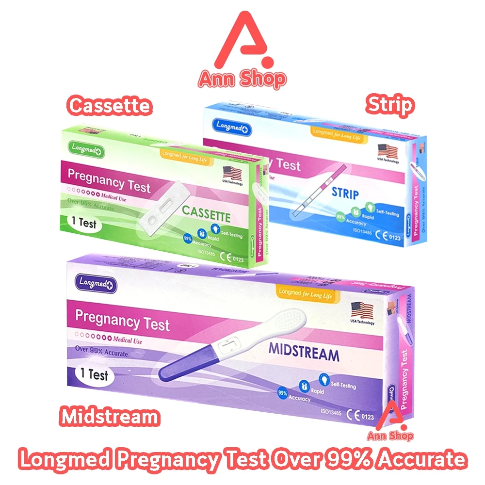 Longmed Pregnancy Test ที่ตรวจครรภ์ แบบจุ่ม,หยด,ปากกา [1 กล่อง] DD 320X [ไม่ระบุสินค้าหน้ากล่อง] ที่ตรวจการตั้งครรภ์