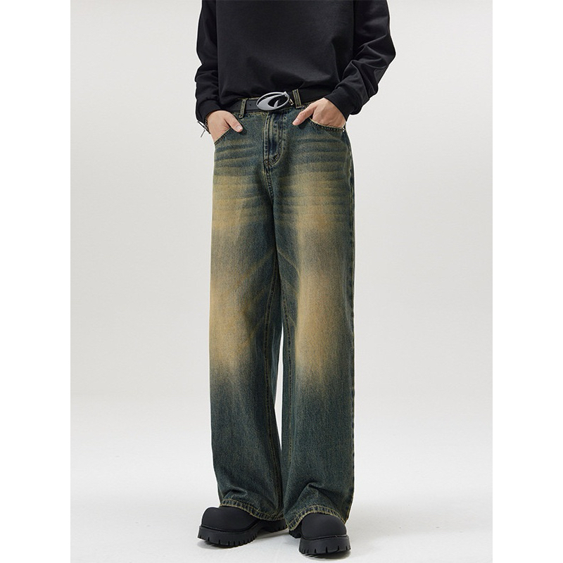 กางเกงยีนส์ทรงกระบอก baggy wide leg v2