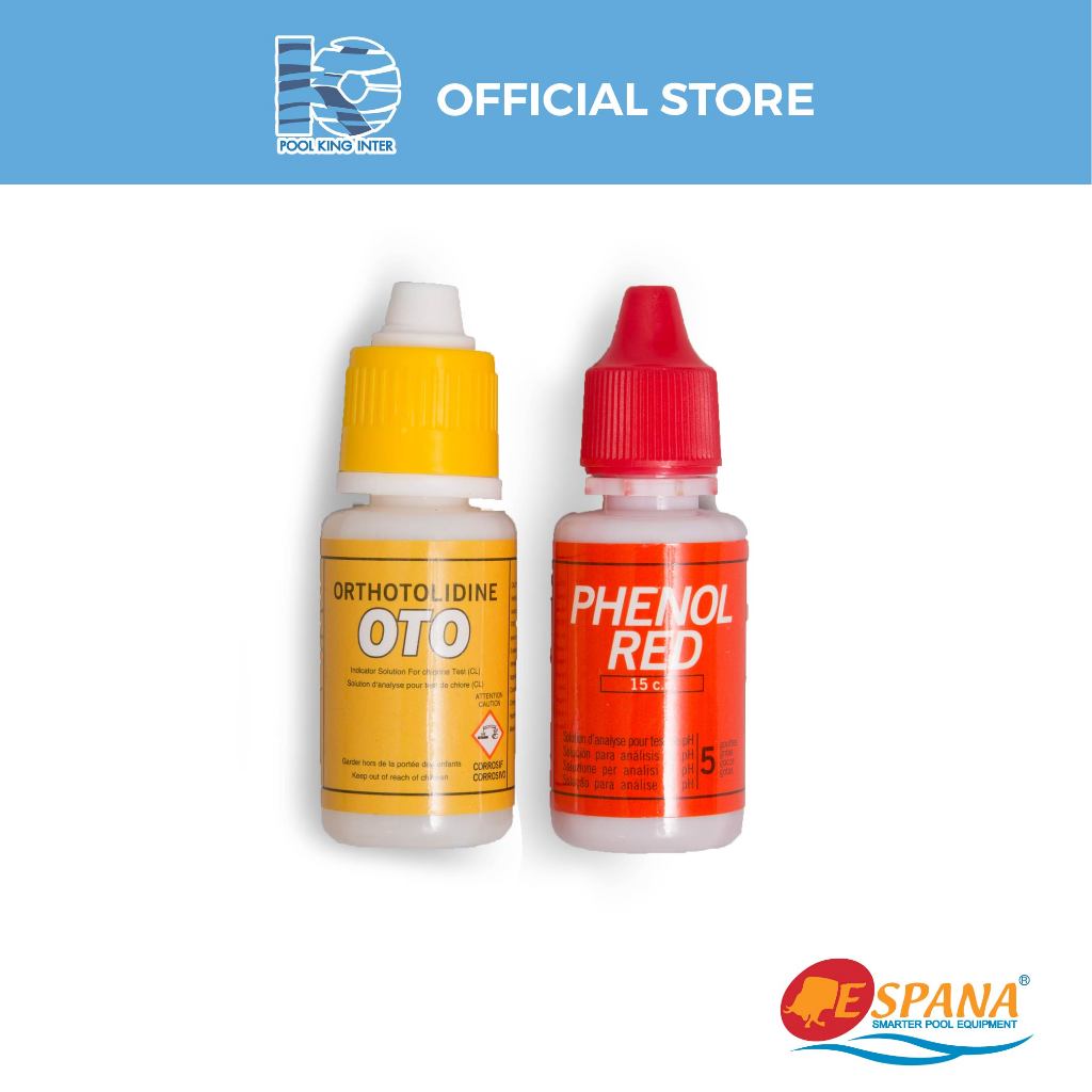 ESPANA 15ml น้ำยาเติมชุดวัดค่า pH และคลอรีน CL (pH & Chlorine Test Kit Refill)