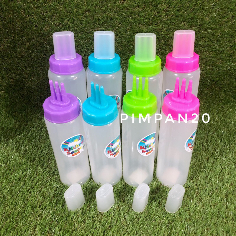 ขวดซอส ขวดซอสใส 3 หัว 1 ชิ้น