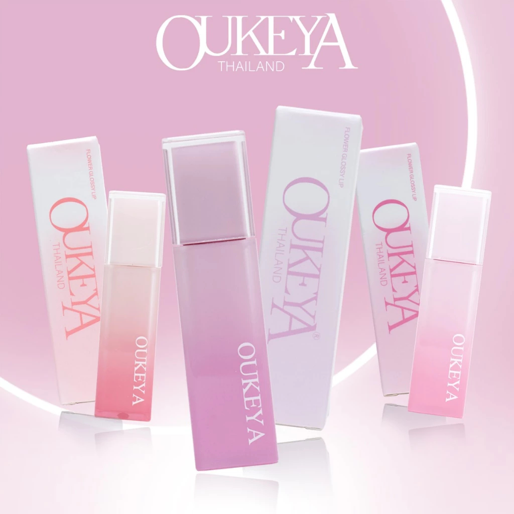 OUKEYA โอกิยะ ลิปสติกแบบจุ่ม ลิปกลอส