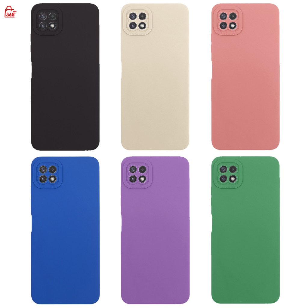 เคส สำหรับ Samsung Galaxy A22 5G เคสซิลิโคนนิ่ม กันกล้อง TPU สีพื้น