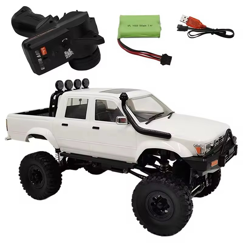 รถบังคับวิทยุWPL C64-1 Toyota 4X4WD 2.4GHz สเกล1:16 มีไฟรายละเอียดสวยแบตเตอรี่ชาร์จอุปกรณ์พร้อมเล่น