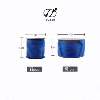 ecsai เชือกพาราคอร์ด 425 - 3 มม. Nylon 100% เชือก DIY สร้อยข้อมือ สายจูง เชือกแคมปิ้ง