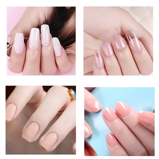Nail.Girl 13ชิ้น ชุดต่อเล็บ โพลีเจล ชุดทําเล็บเจล อุปกรณ์ทําเล็บ DIY ต่อเล็บpvc ตกแต่งเล็บด้วยหลอด UV ต่อเล็บ 15 สี